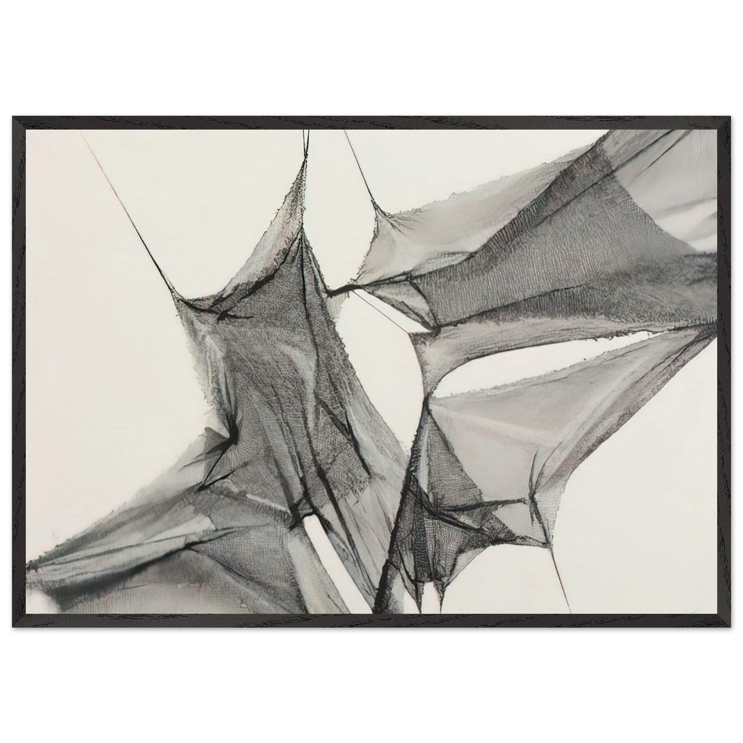 Untitled - 1975 N2 - Manuel Rivera Framed Art Print – Black Wooden Frame - Default Title - -Framed Art Print