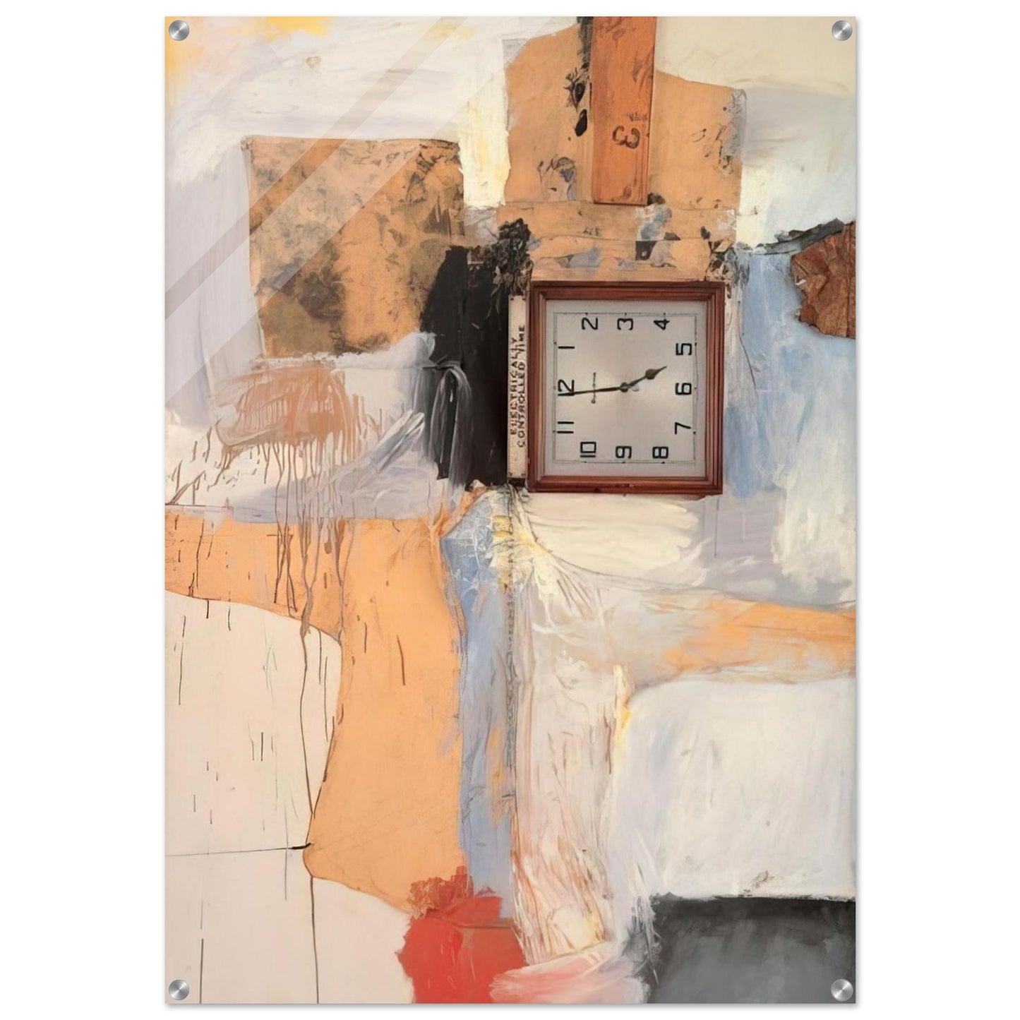 THIRD TIME PAINTING 1961 - Robert Rauschenberg Acrylic Print - 70x100 cm / 28x40″ inches