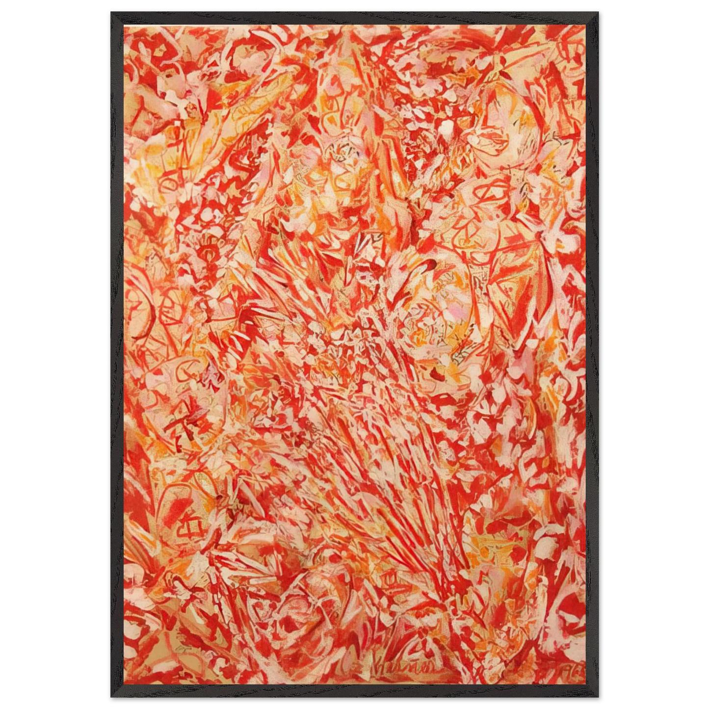 Summer Play - Lee Krasner Framed Art Print – Black Wooden Frame - Default Title - -Framed Art Print