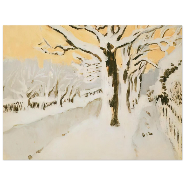 Fairfield Porter - LATE AFTERNOON SNOW 1972 75x100 cm / 30x40inches Fine Art Poster