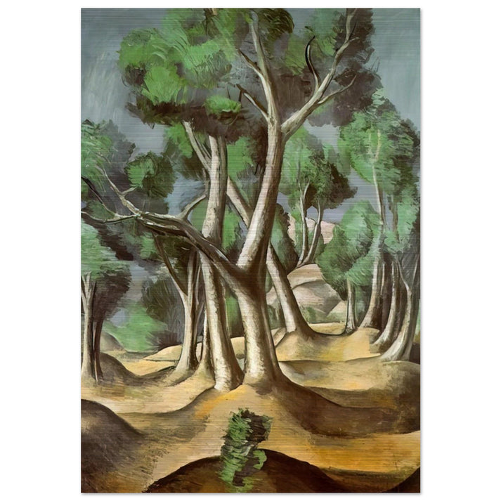 THE GROVE 1912 - Andre Derain Brushed Aluminum Print - 70x100 cm / 28x40 inches | Andre Derain Aluminum Print | Andre Derain Prints