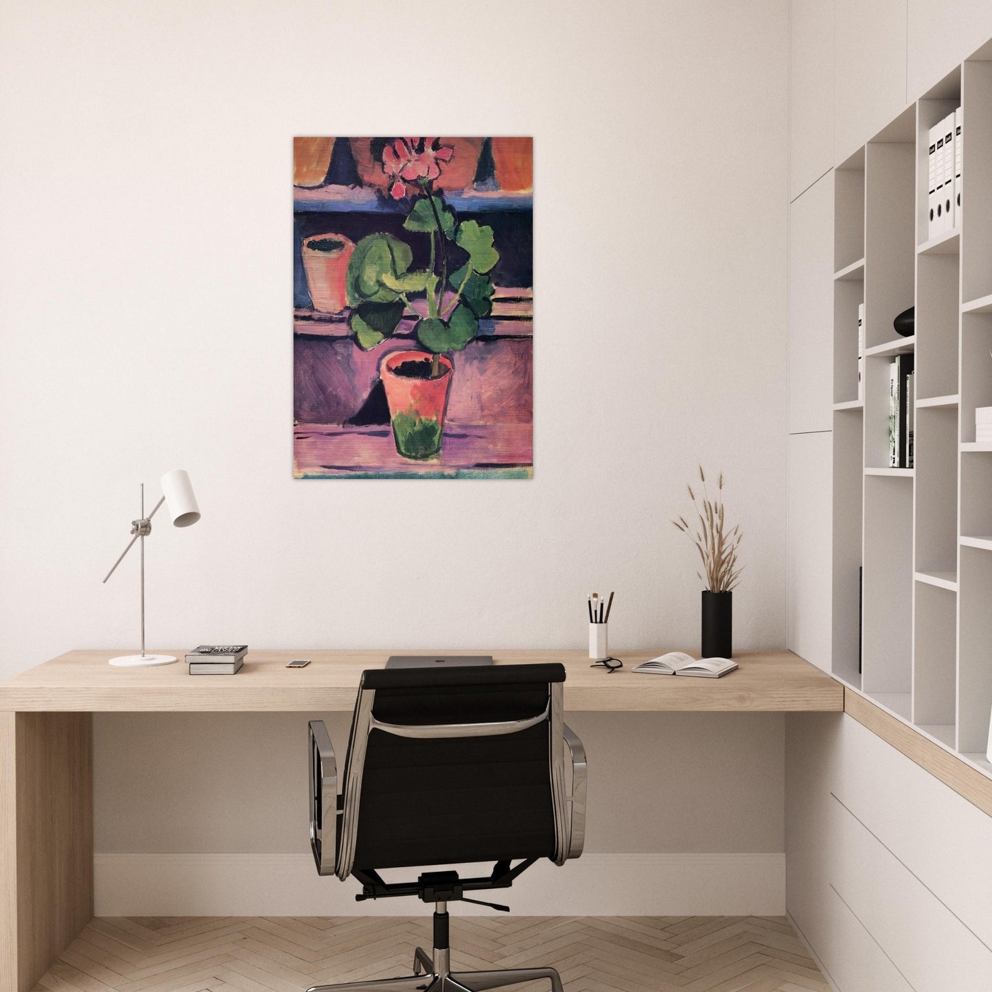 POT OF GERANIUMS 1912 - Henri Matisse Brushed Aluminum Print - 70x100 cm / 28x40 inches | Henri Matisse Aluminum Print | Henri Matisse Prints