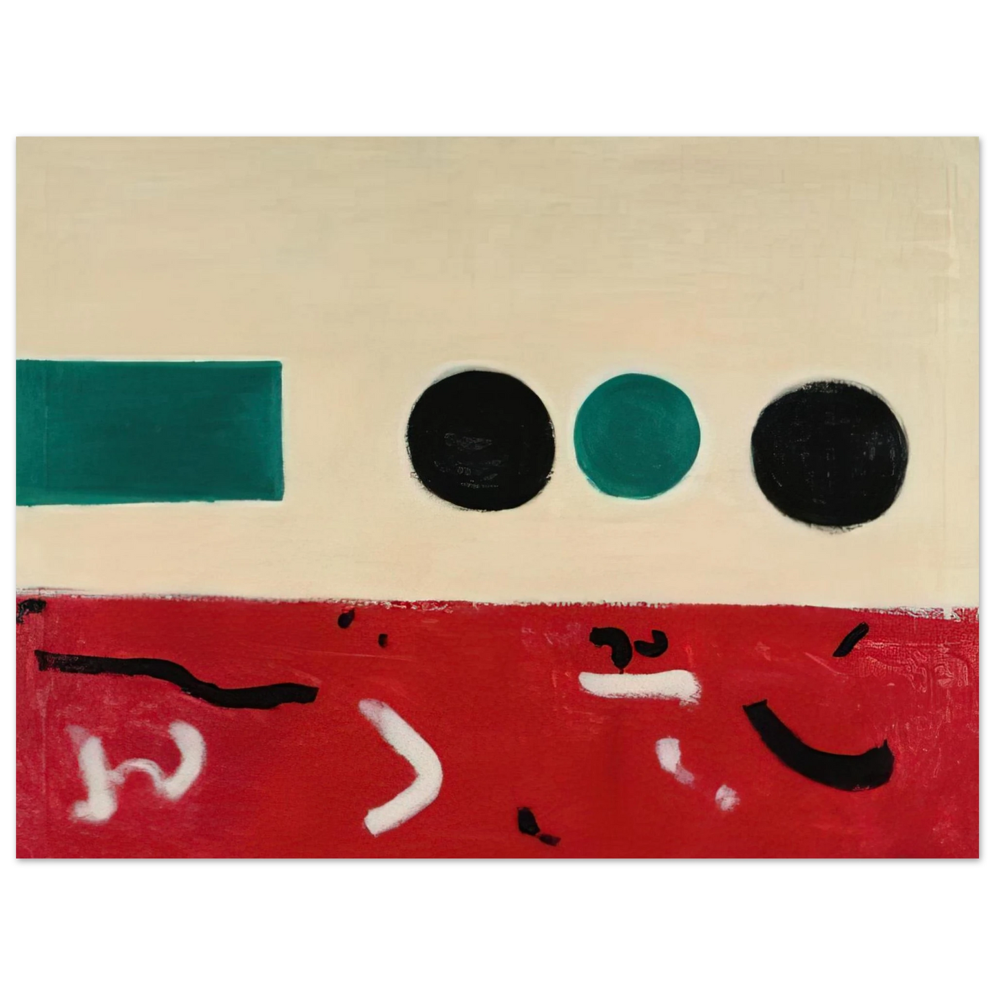 Adolph Gottlieb - Movement East to West - 1956 Fine Art Poster - Default Title