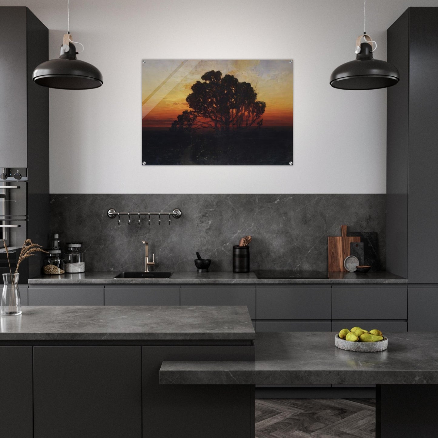 Evening - Arkhyp Kuindzhi Acrylic Print - 70x100 cm / 28x40″ inches | Arkhyp Kuindzhi Wall Art | Arkhyp Kuindzhi Prints