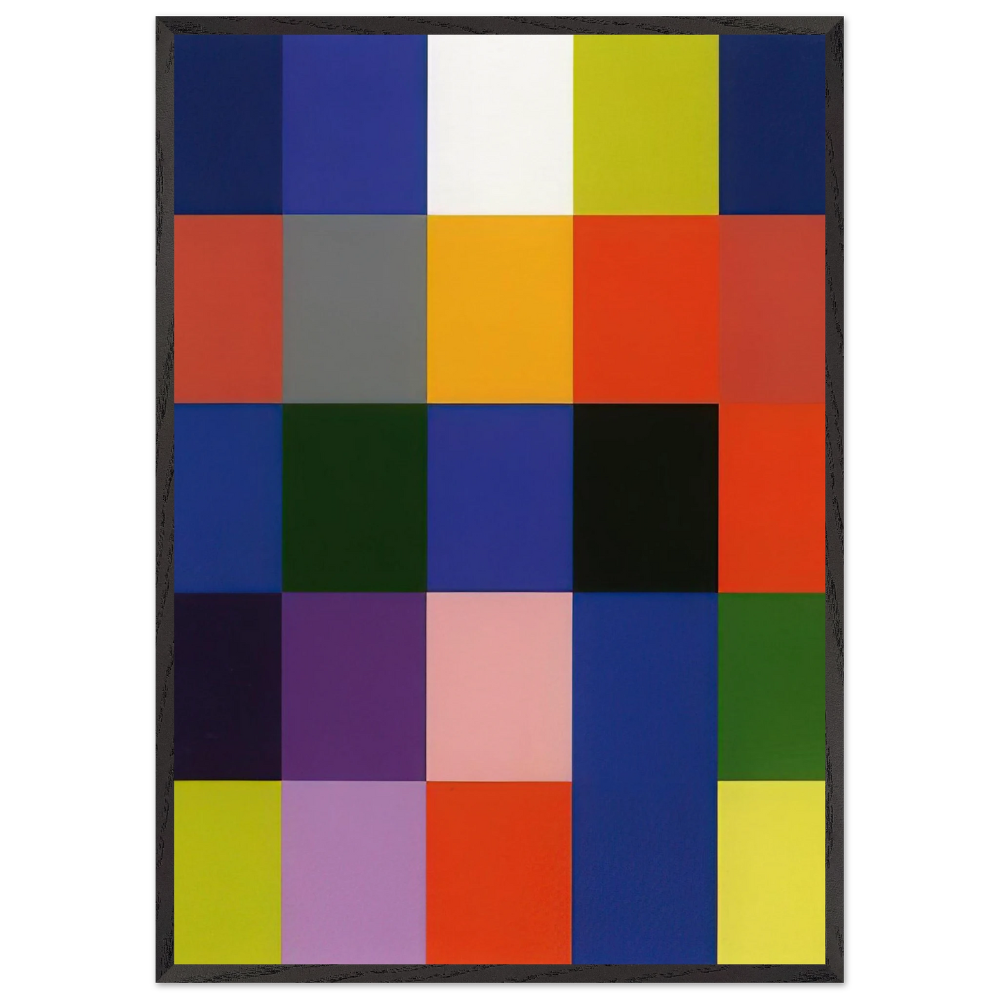 25 COLOURS 2007 - Gerhard Richter Framed Art Print – Black Wooden Frame - Default Title - -Framed Art Print