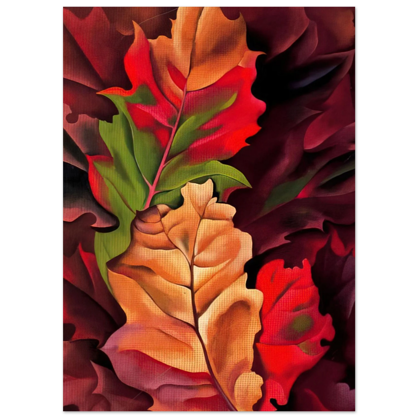 Georgia O'Keeffe - Autumn Leaves - Lake George, N.Y. Fine Art Poster - 75x100 cm / 30x40 inches