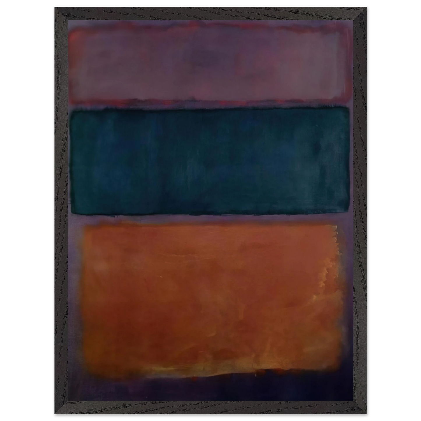 Helen Frankenthaler - Untitled - 1963 Wall art - 60x80 cm / 24x32 inches - Premium Wooden Framed Poster With Fine Art Paper - Black frame