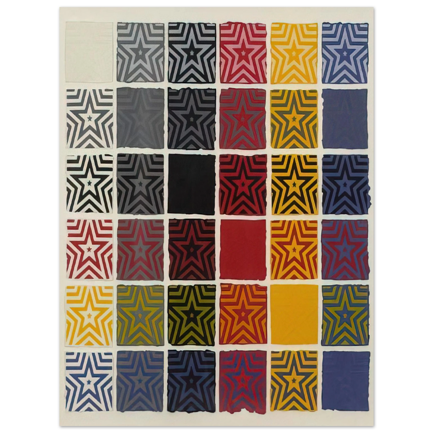 Sol LeWitt - Stars 5 Pointed Fine Art Poster - Default Title