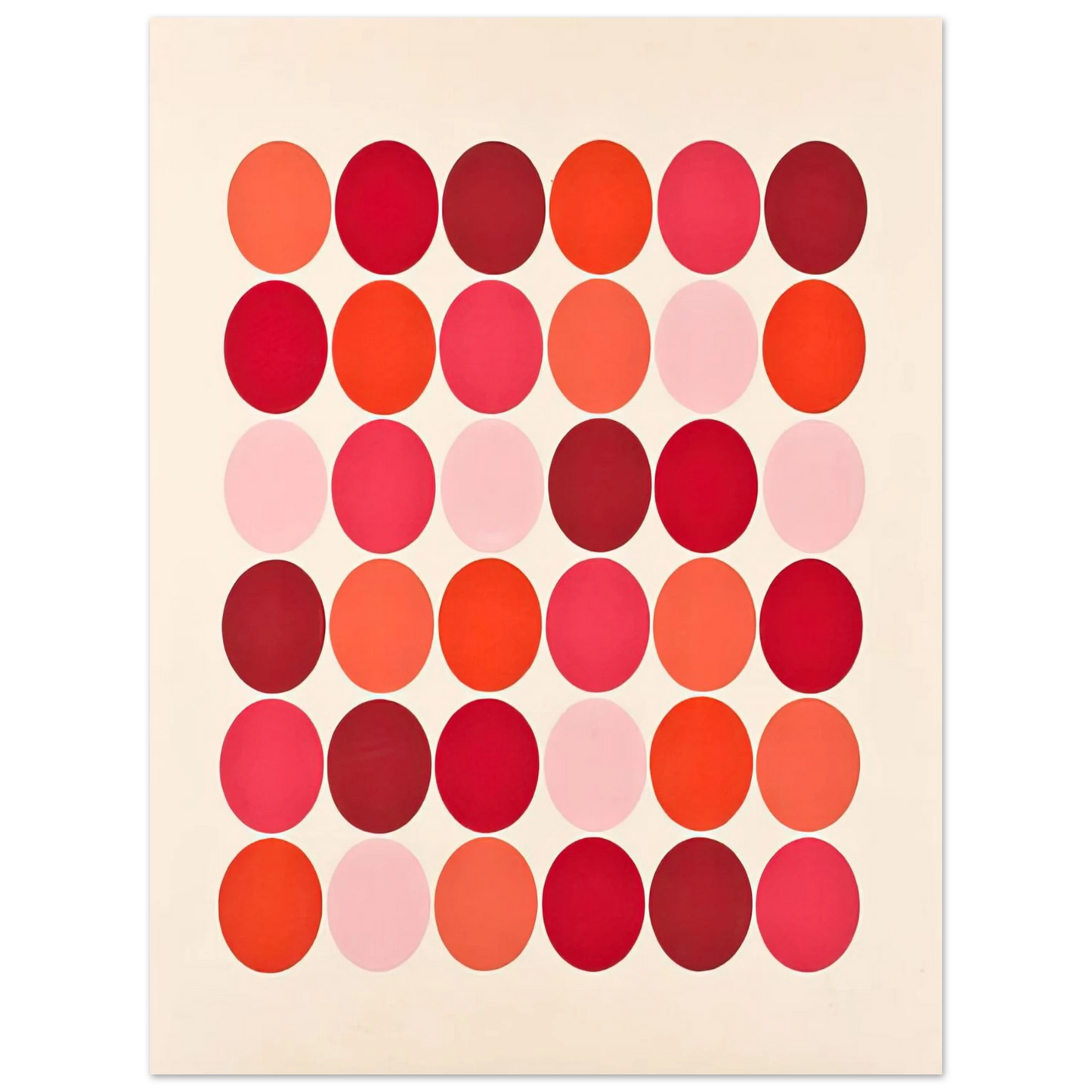 Thomas Downing - Red - 1966 Fine Art Poster - Default Title