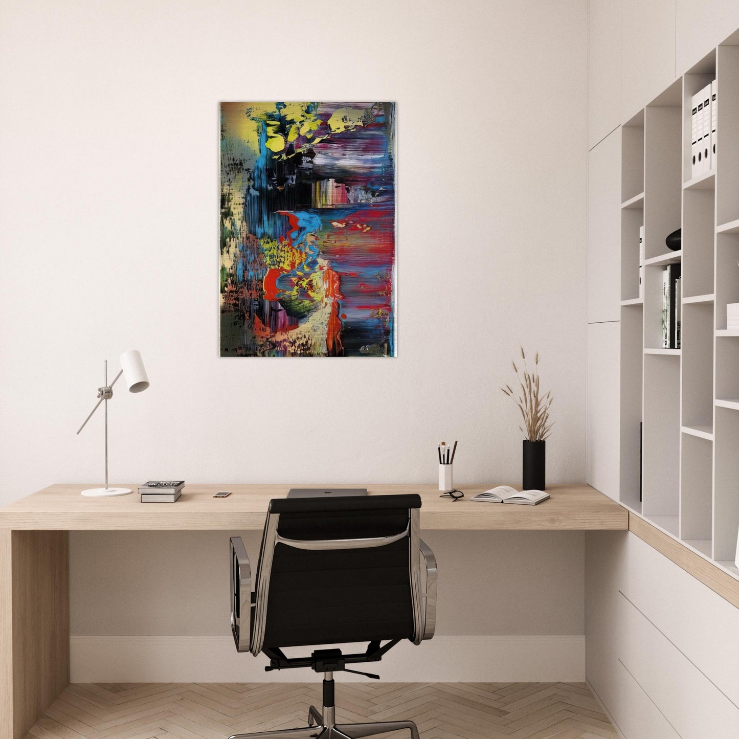 ABSTRACT PICTURE 1 - Gerhard Richter Brushed Aluminum Print - 70x100 cm / 28x40 inches | Gerhard Richter Aluminum Print | Gerhard Richter Prints