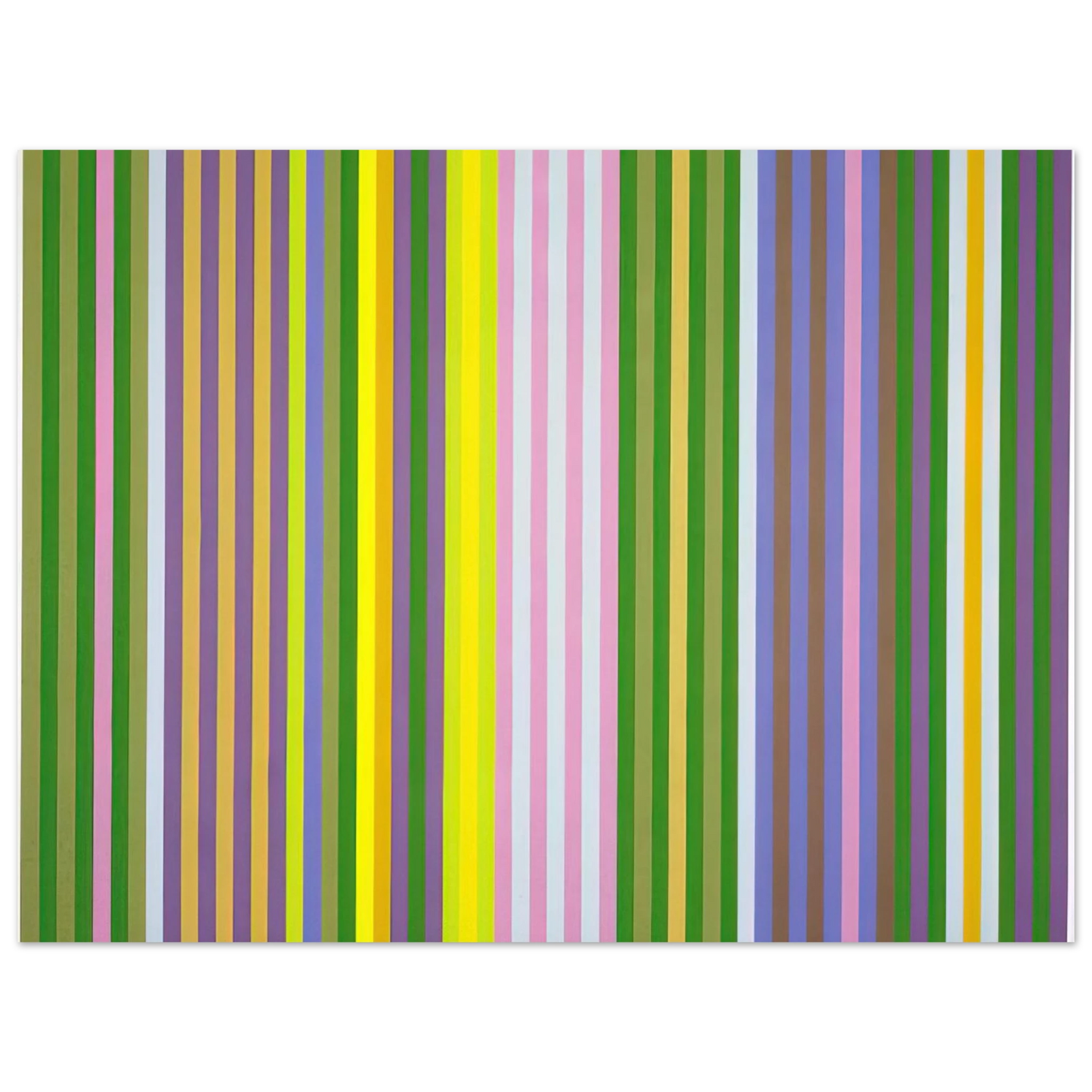 Gene Davis - Zebra - 1969 Fine Art Poster - Default Title