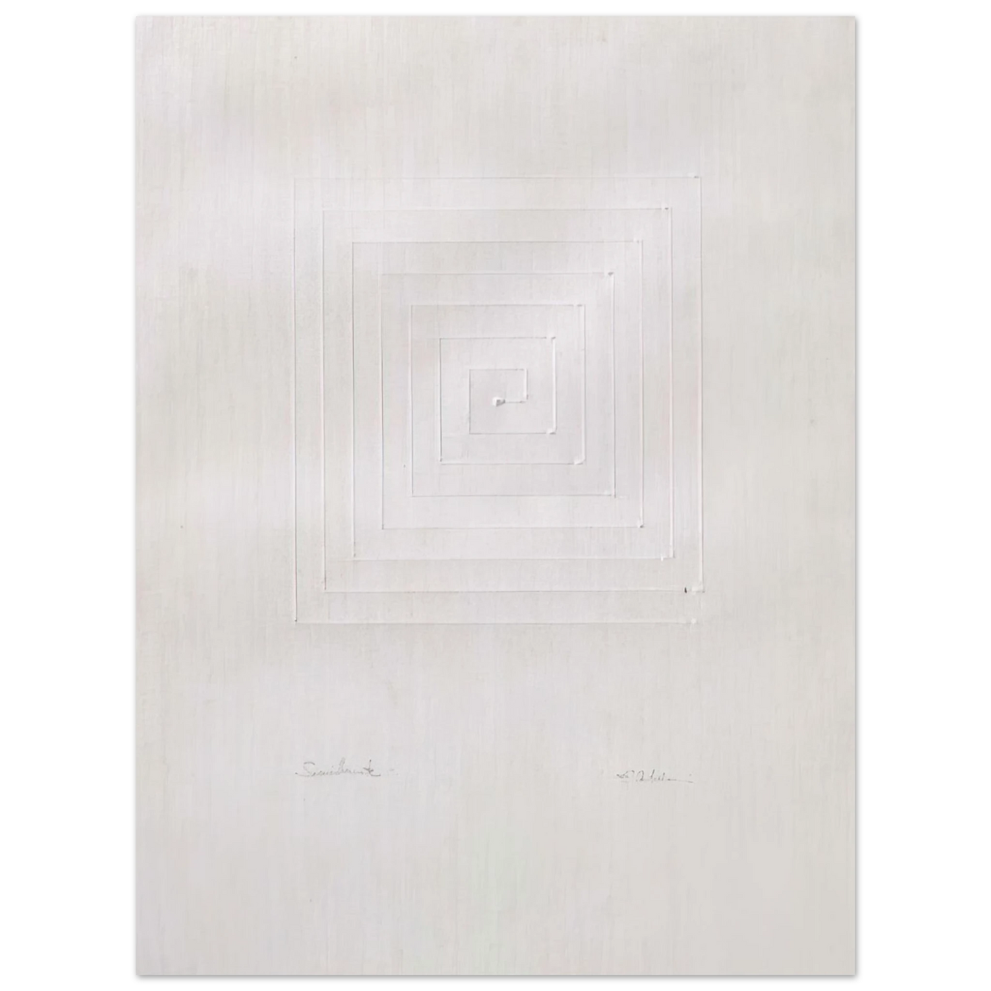 Enrico Castellani - Similmente - Spatialism Fine Art Poster - Default Title