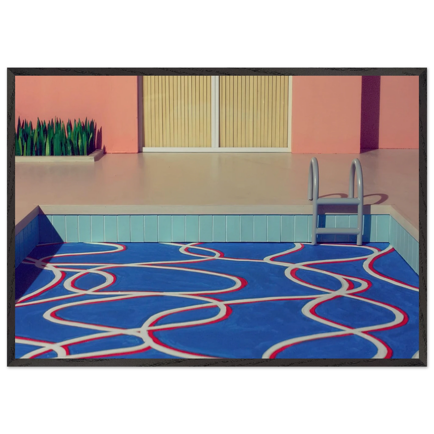 David Hockney N18 - David Hockney 70x100 cm / 28x40 inches Framed Art Print – Black Wooden Frame | David Hockney Art | Artwork by David Hockney