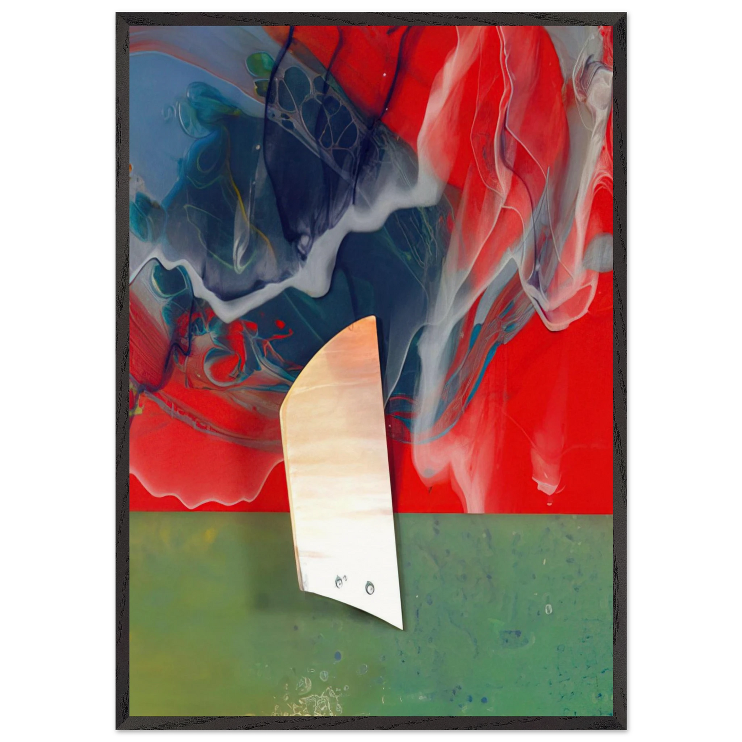 Plow - Sam Gilliam Framed Art Print – Black Wooden Frame - Default Title - -Framed Art Print