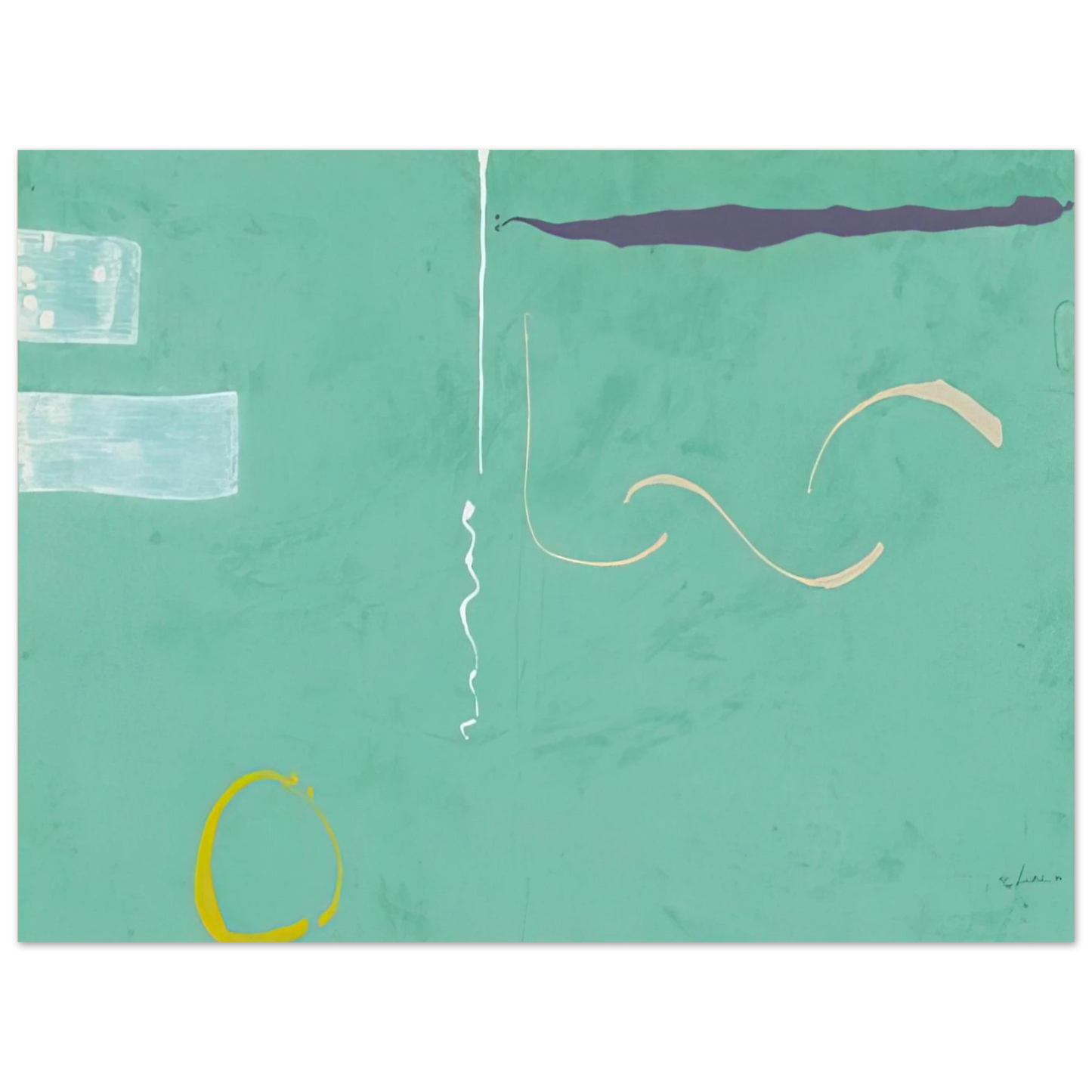 Helen Frankenthaler - Tahiti - 1989 Wall art - 13x18 cm / 5x7 inches - Fine Art Poster - -