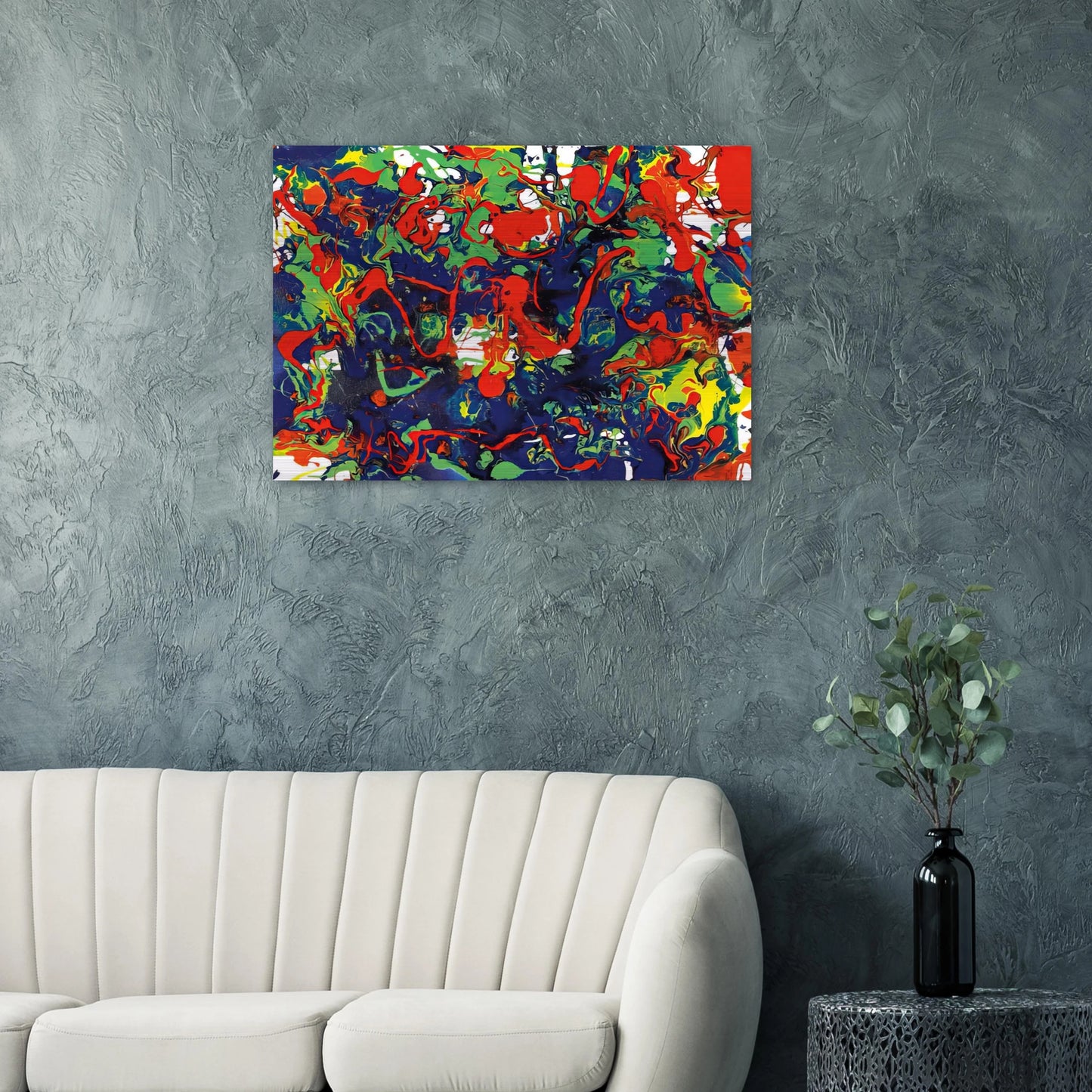 Untitled SFP94-57 SFF 1731 - Sam Francis Brushed Aluminum Print - 70x100 cm / 28x40 inches | Sam Francis Aluminum Print | Sam Francis Prints