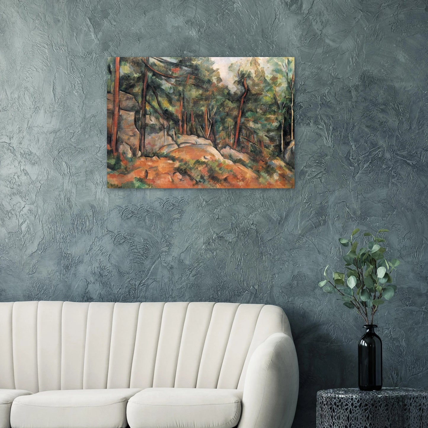In the Forest - Paul Cézanne Brushed Aluminum Print - 70x100 cm / 28x40 inches | Paul Cézanne Aluminum Print | Paul Cézanne Prints