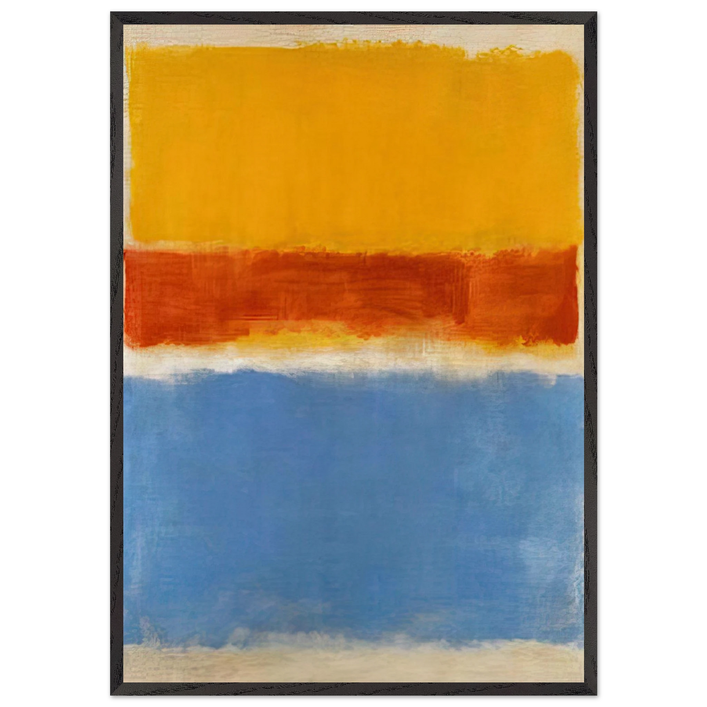 Untitled Yellow Red and Blue - 1953 - Mark Rothko Framed Art Print – Black Wooden Frame - Default Title - -Framed Art Print