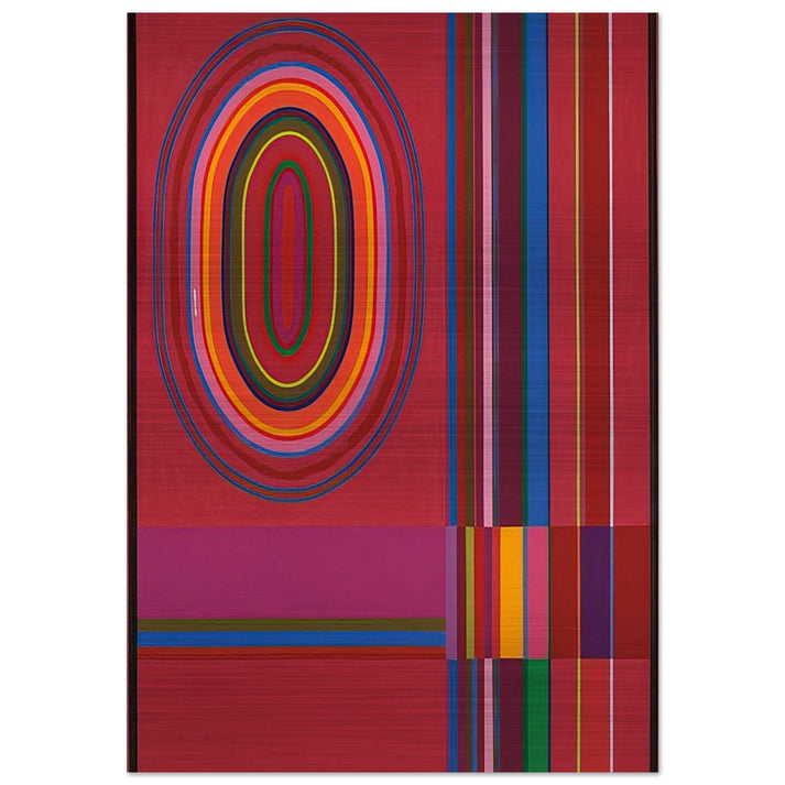 Red Rose - 1966 - John Ferren Brushed Aluminum Print - 70x100 cm / 28x40 inches | John Ferren Aluminum Print | John Ferren Prints