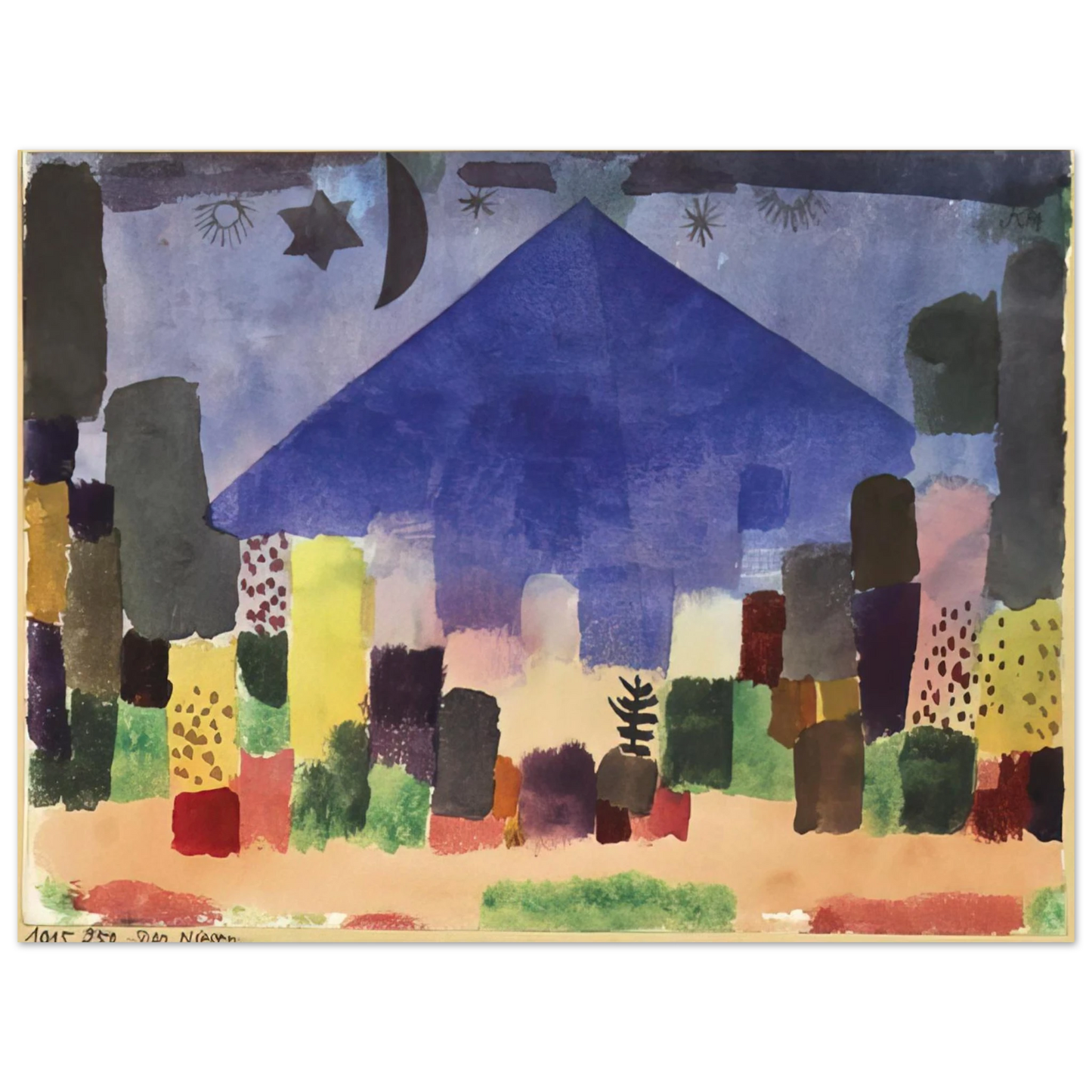 Paul Klee - MOUNT NIESEN 1915 Fine Art Poster - Default Title