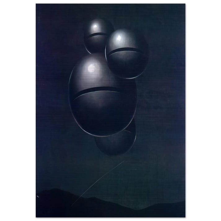 THE VOICE OF SPACE 1928 1 - Rene Magritte Brushed Aluminum Print - 70x100 cm / 28x40 inches | Rene Magritte Aluminum Print | Rene Magritte Prints