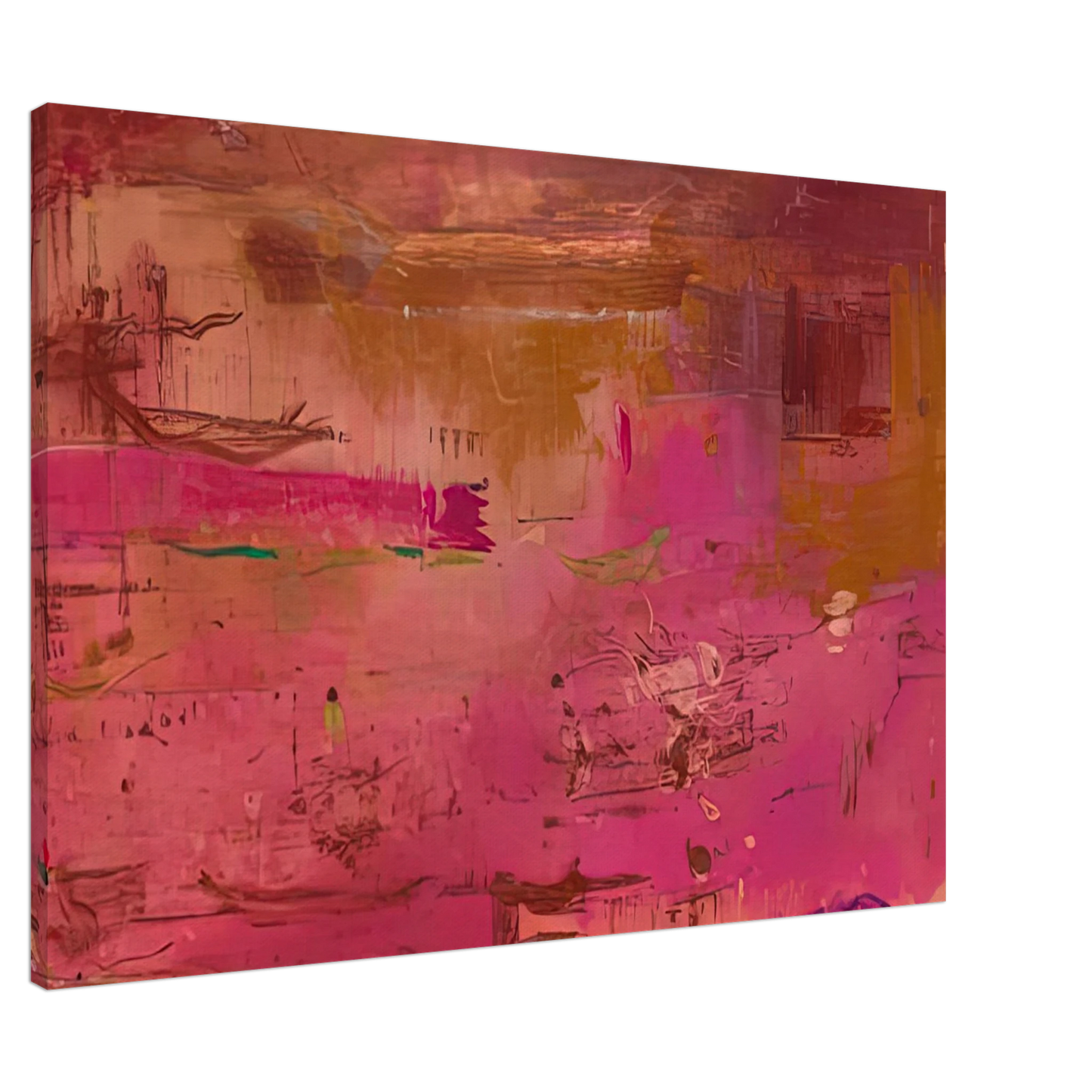 Helen Frankenthaler - Dream Walk Red, 1978- Wall Art - 21x29.7 cm / 8x12" - Premium Wooden Framed Poster With Fine Art Paper - Black frame