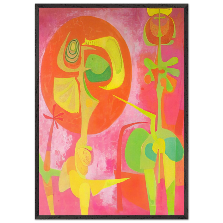 Canto de soles Paris - Pedro Coronel 70x100 cm / 28x40 inches Framed Art Print – Black Wooden Frame