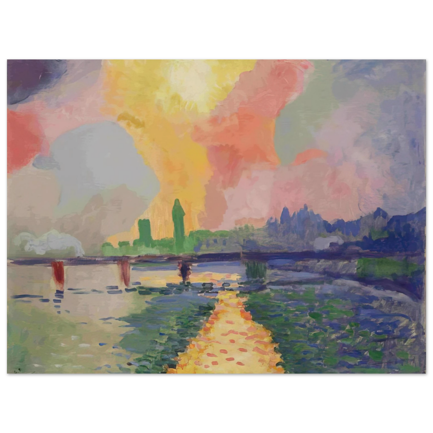 Andre Derain - CHARING CROSS BRIDGE LONDON 1906 Fine Art Poster - Default Title