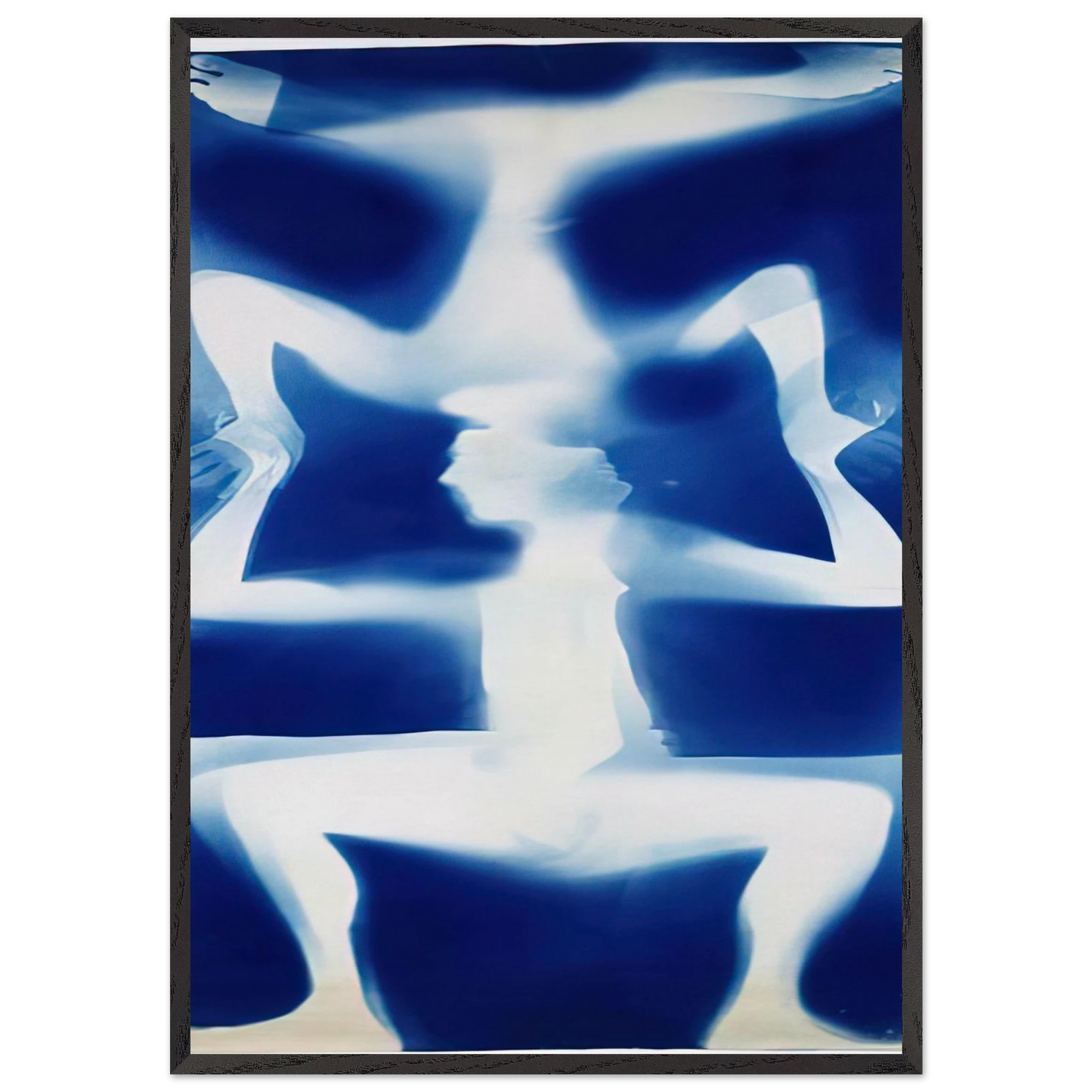 UNTITLED DOUBLE RAUSCHENBERG 1950 - Robert Rauschenberg Framed Art Print – Black Wooden Frame - Default Title - -Framed Art Print