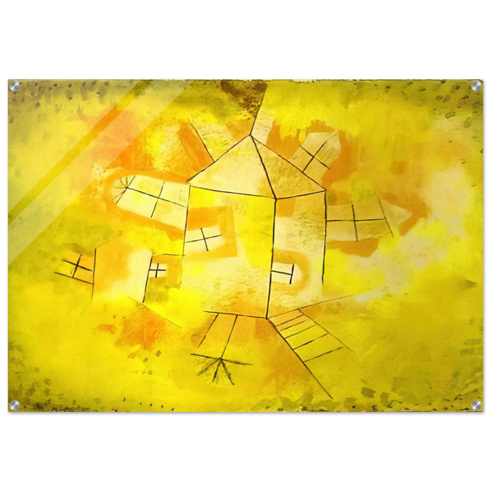 REVOLVING HOUSE 1921 - Paul Klee Acrylic Print - 70x100 cm / 28x40″ inches | Paul Klee Wall Art | Paul Klee Prints