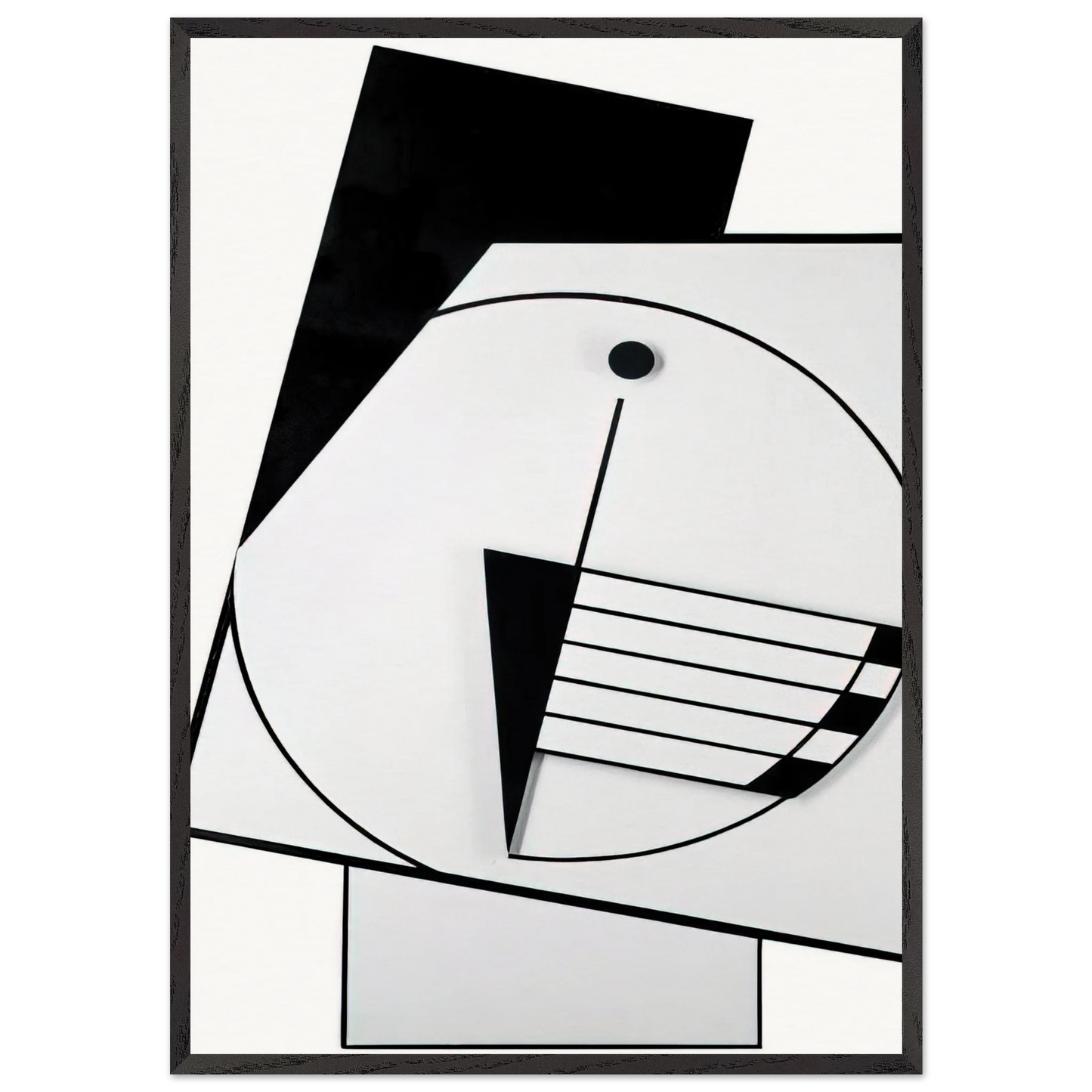 Rythme 3 - 1995 - Carmelo Arden Quin Framed Art Print – Black Wooden Frame - Default Title - -Framed Art Print