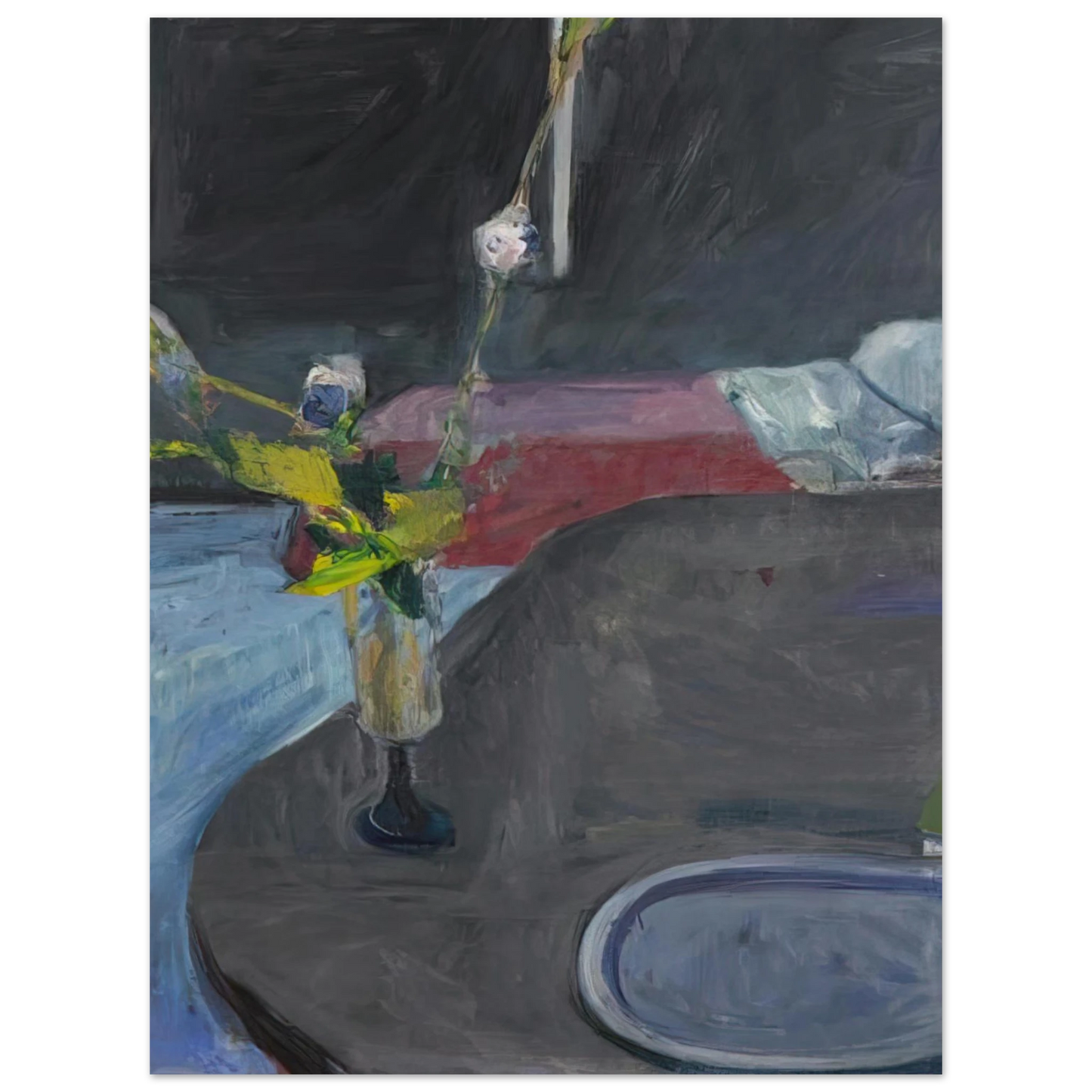 Richard Diebenkorn - Interior with Flowers Fine Art Poster - Default Title