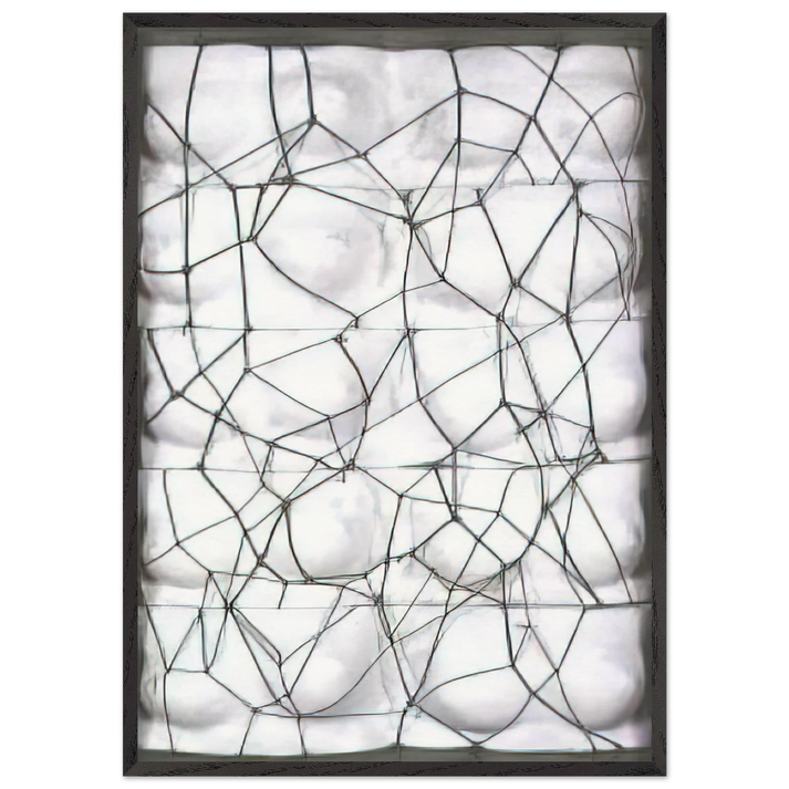 Viuva de Man Ray Negra - 1981 - Joao Vieira 70x100 cm / 28x40 inches Framed Art Print – Black Wooden Frame