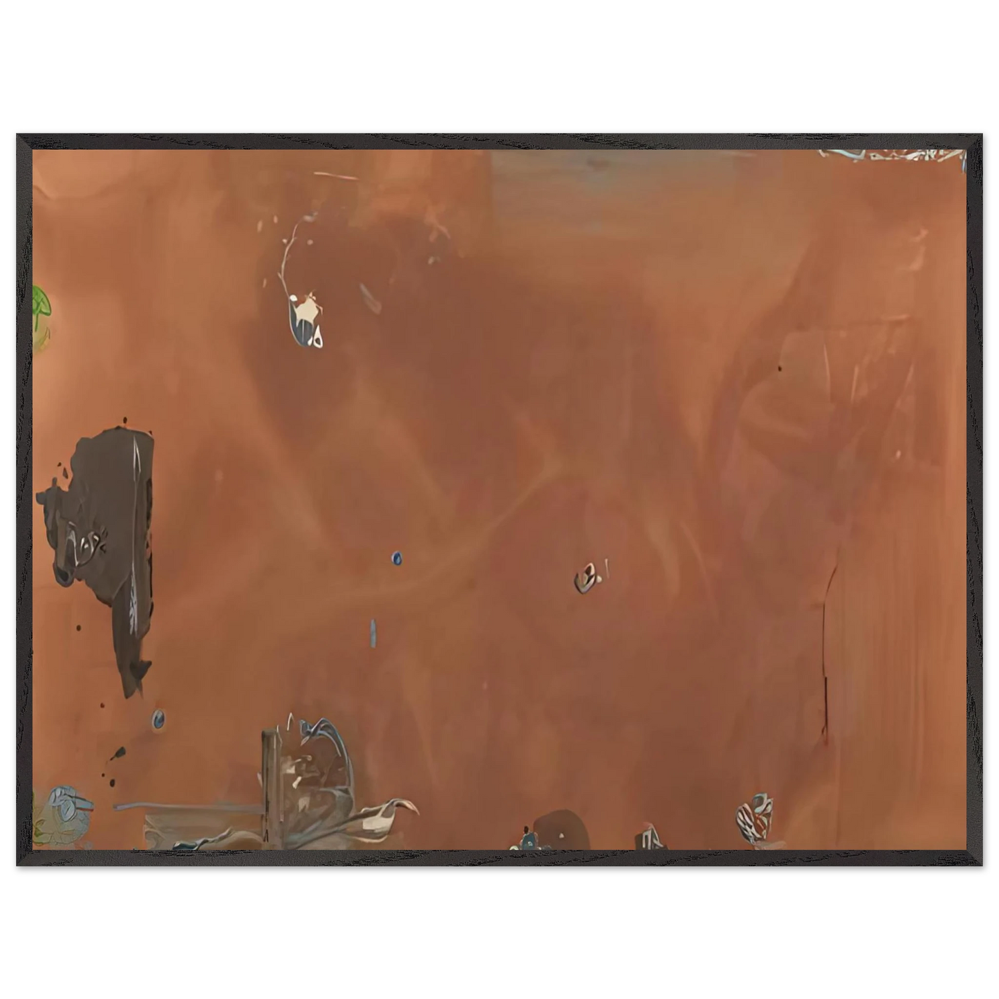 Helen Frankenthaler - Into October, 1983- Wall Art - 30x40 cm / 12x16 inches - Premium Wooden Framed Poster With Fine Art Paper - White frame