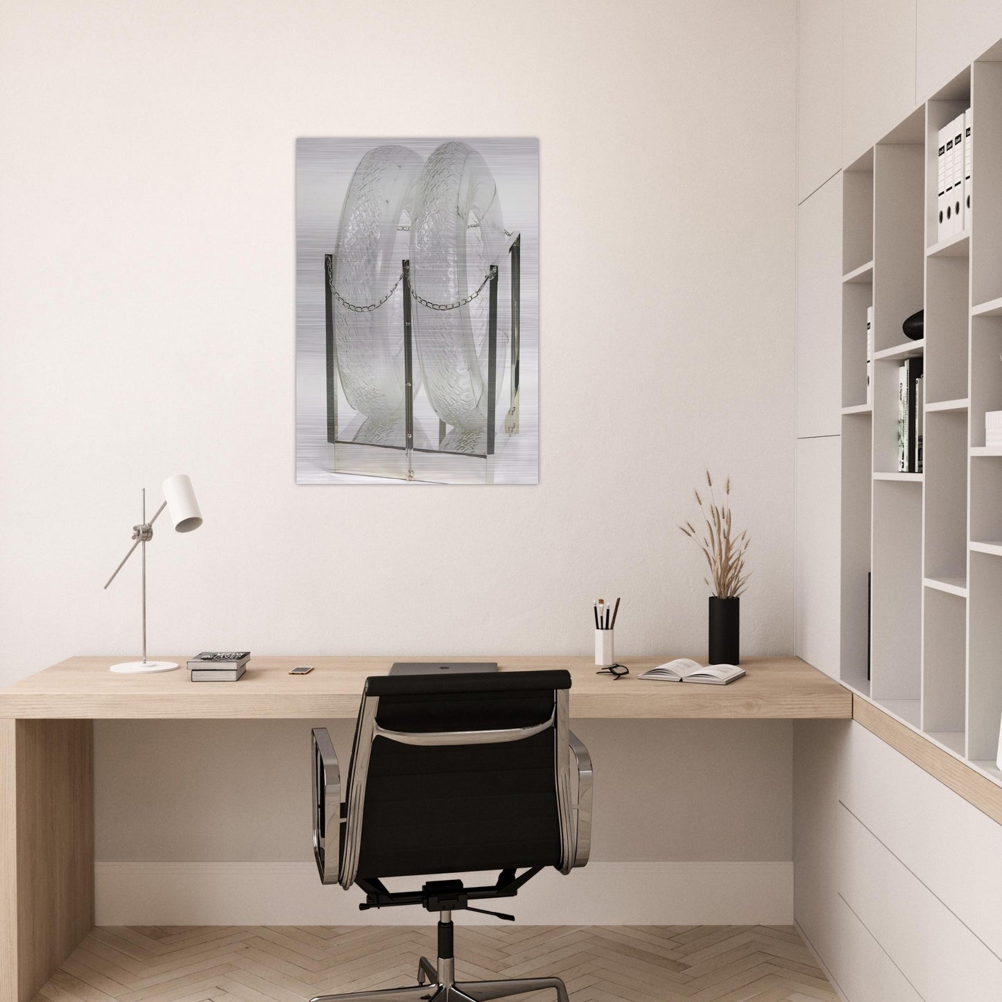 UNTITLED GLASS TIRES 1997 - Robert Rauschenberg Brushed Aluminum Print - 70x100 cm / 28x40 inches | Robert Rauschenberg Aluminum Print | Robert Rauschenberg Prints