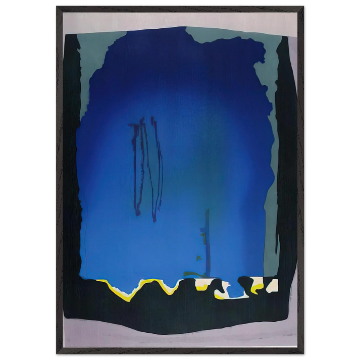 Freefall - 1992 - Helen Frankenthaler 70x100 cm / 28x40 inches Framed Art Print – Black Wooden Frame