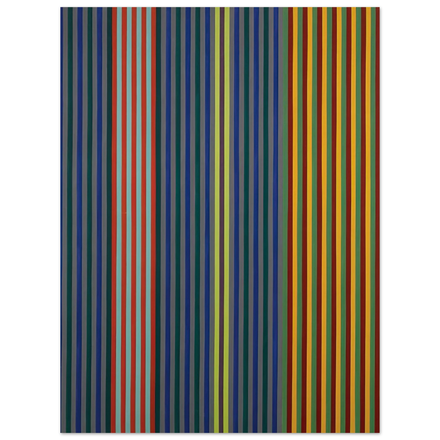 Gene Davis - Split Beat - 1965 Fine Art Poster - Default Title