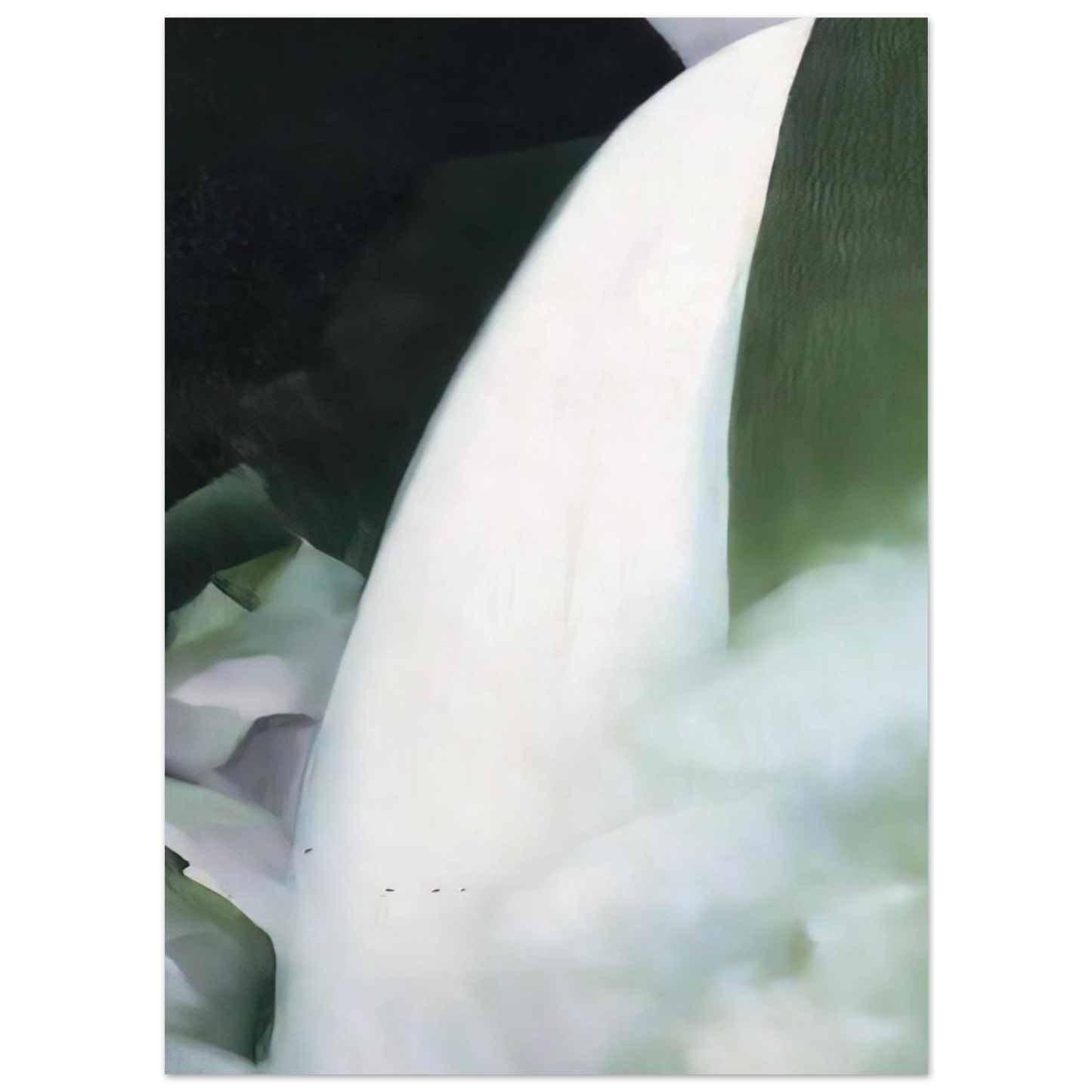 Georgia O'Keeffe - Green and White Fine Art Poster - 40x60 cm / 16x24 inches