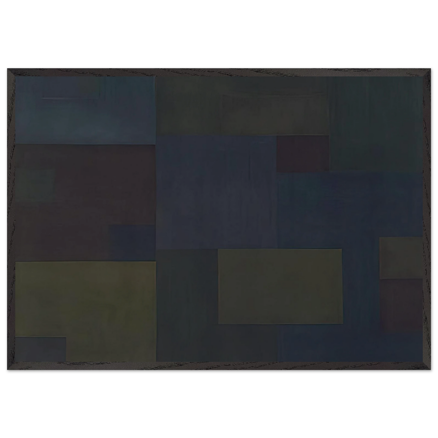 Number 17 - 1953 - Ad Reinhardt Framed Art Print – Black Wooden Frame - Default Title - -Framed Art Print