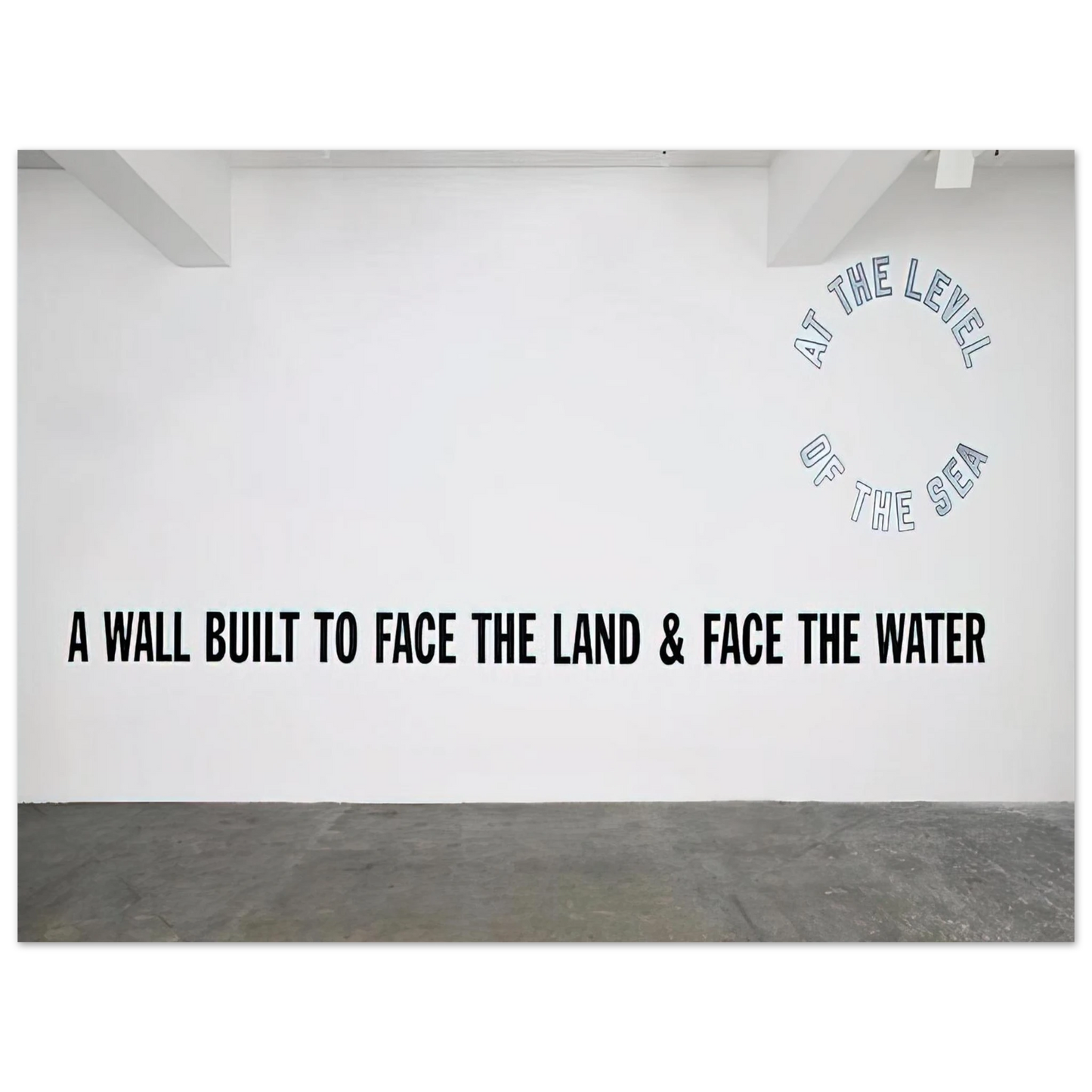 Lawrence Weiner - A Wall Built... - 2008 Fine Art Poster - Default Title