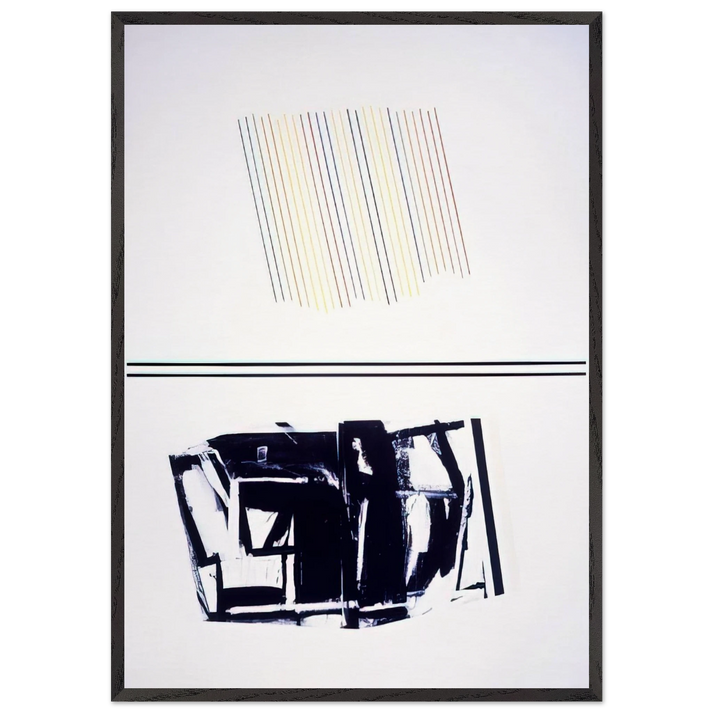 Mother Of All Paintings - 1990 - Ronnie Landfield 70x100 cm / 28x40 inches Framed Art Print – Black Wooden Frame