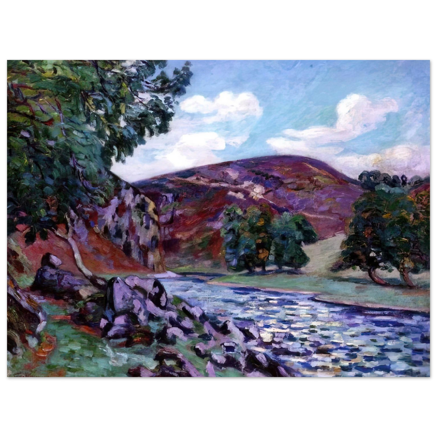 Armand Guillaumin - Paysage à Crozant - 1900 Fine Art Poster - Default Title