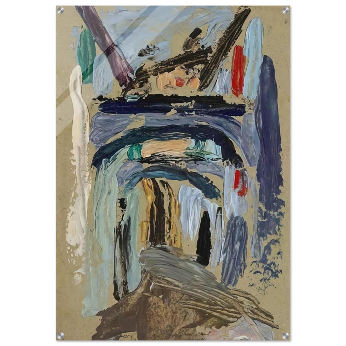 GASSE MIT TORBOGEN - Gabriele Munter Acrylic Print - 70x100 cm / 28x40″ inches