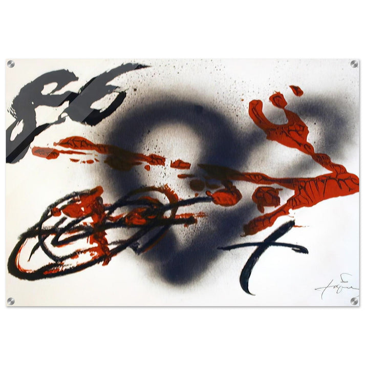 COEUR ET FLECHE 1985 - Antoni Tapies Acrylic Print - 70x100 cm / 28x40″ inches | Antoni Tapies Wall Art | Antoni Tapies Prints