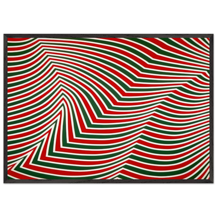 Swirling Retina - Marcel Barbeau 70x100 cm / 28x40 inches Framed Art Print – Black Wooden Frame