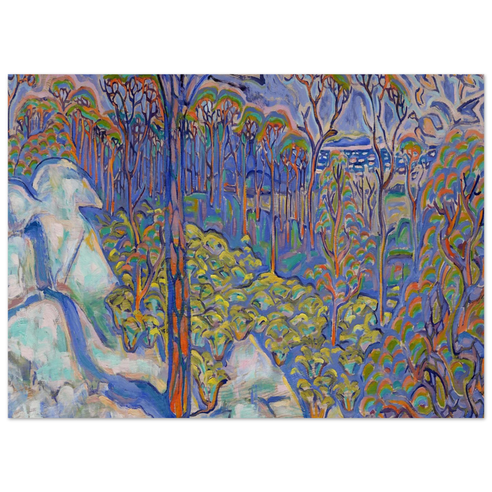 Walter Inglis Anderson - Walter Anderson Wall art - 21x29.7 cm / 8x12" - Premium Wooden Framed Poster With Fine Art Paper-canvas - Black frame