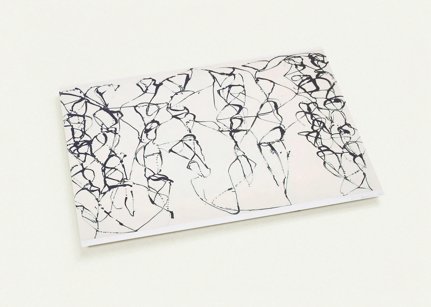 Cold Mountain Series, Zen Study 6 - 1991 By Brice Marden Pack of 10 Post Cards | Brice Marden Post Cards | A6 (10.5 x 14.8 cm) - 4.1 x 5.8 inches