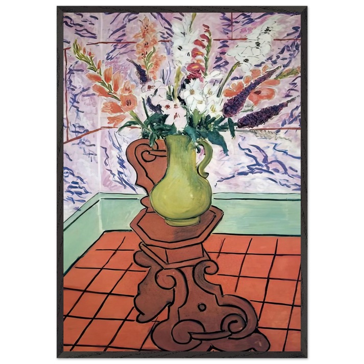 STILL LIFE 6 N1 - Henri Matisse 70x100 cm / 28x40 inches Framed Art Print – Black Wooden Frame