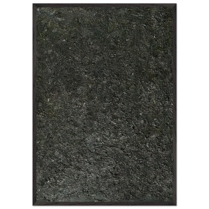 DARK FOREST 1975 - Milton Resnick 70x100 cm / 28x40 inches Framed Art Print – Black Wooden Frame