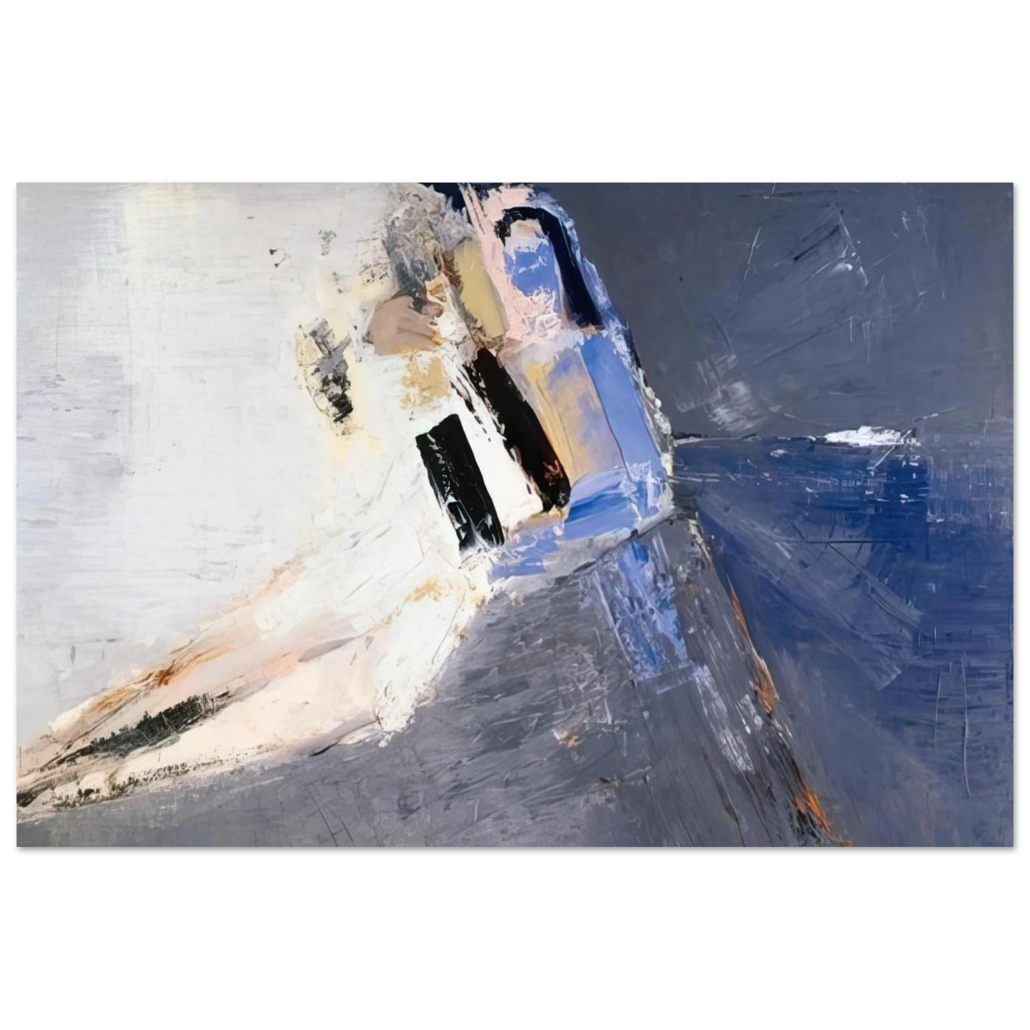 Nicolas de Stael - Figure accoudée - 1953 Fine Art Poster - 40x60 cm / 16x24 inches